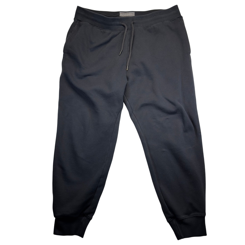 Abercrombie & Fitch Joggers Mens XL Soft A&F Essentials Black Fleece Sweatpants